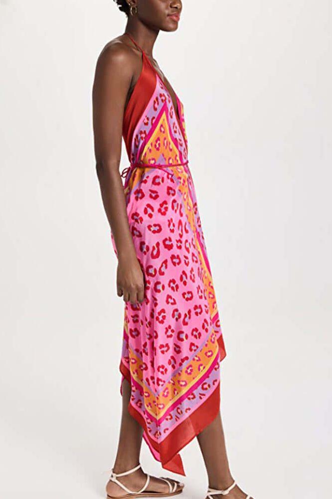 Bodycon one piece pink dress