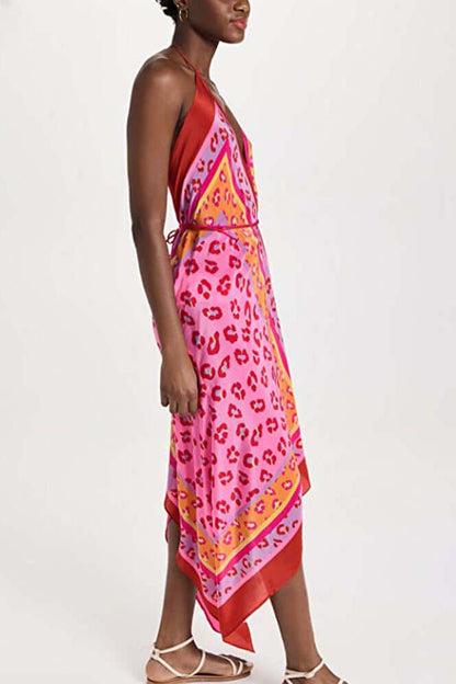 Bodycon one piece pink dress