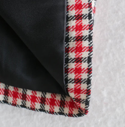 Fall women blazer jacket ladies tops office wear women korean plaid blazer vintage orange long blazer coat streetwear