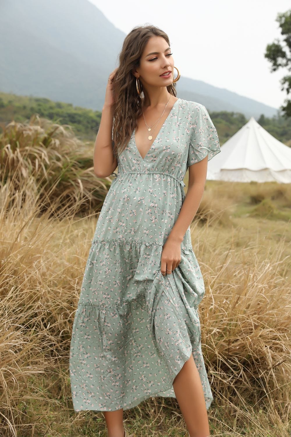 With Wind Spring Dress