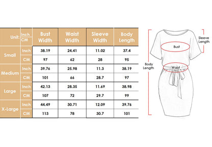 Solid Color Pencil Dress