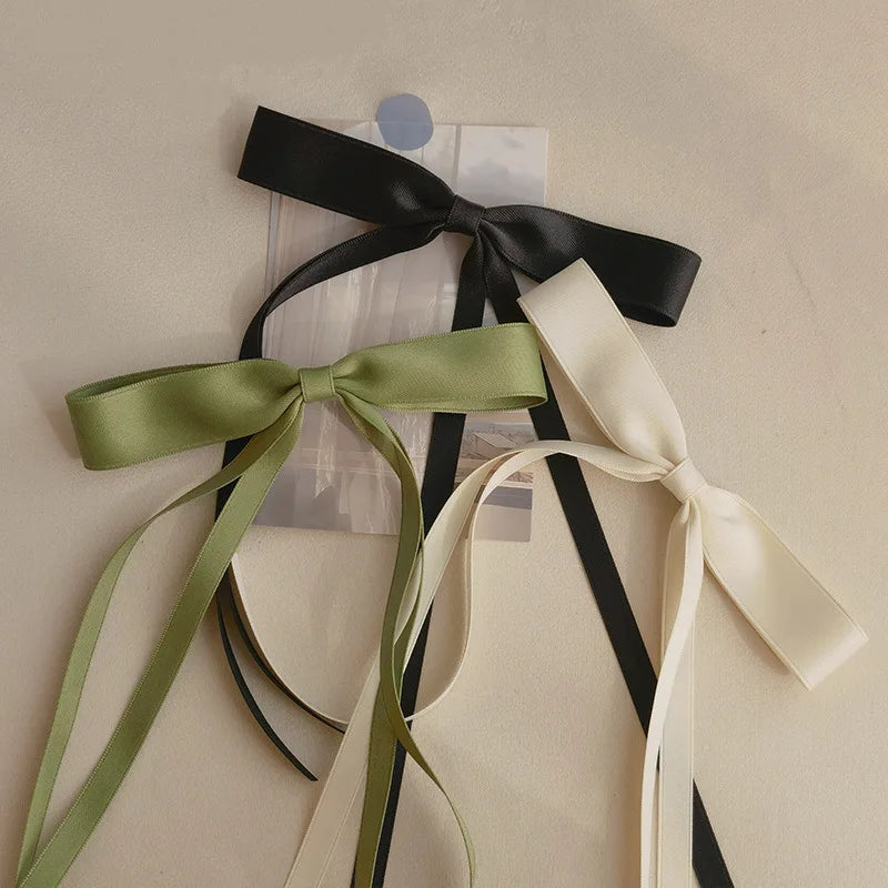 Sweet Solid Color Head Bow Headdress - Christmas Hair Accessory Accessories-L