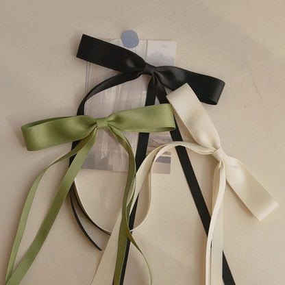 Sweet Solid Color Head Bow Headdress - Christmas Hair Accessory Accessories-L