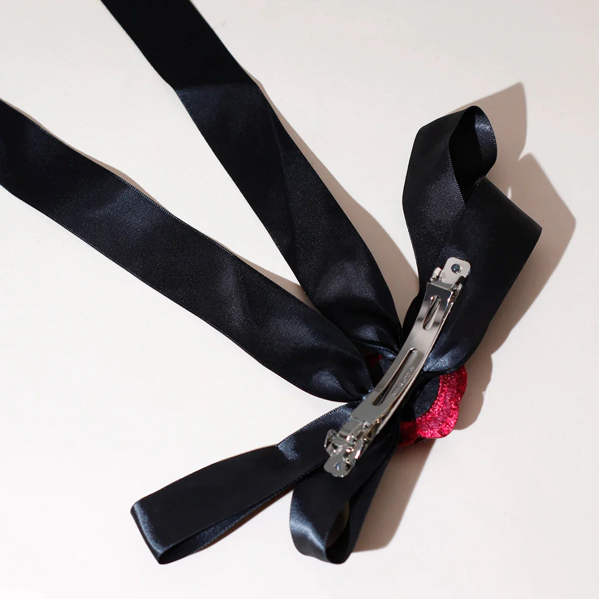 Rose Blossom Ribbon Spring Clip Hair Accessory Accessories-L