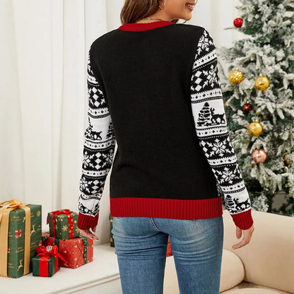 Funny Humping Reindeer Tacky Couples Ugly Christmas Sweater Sweaters-L