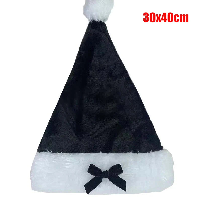 Plush Christmas Santa Claus Cosplay Winter Party Hat Hat-L