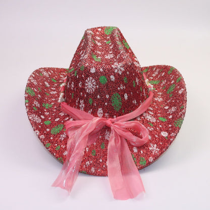 Felt Cowboy Style Christmas Hat