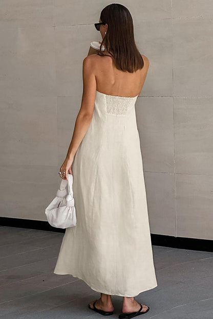Slim Tube Top Long Dress