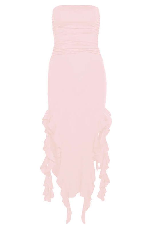 One-Shoulder Tube Top Hip-Wrapped Slim Dress