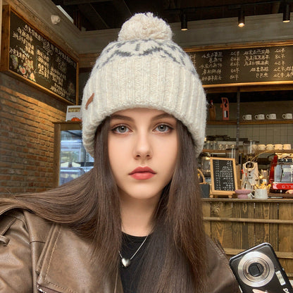 Chunky Crochet Bobble Christmas Hat