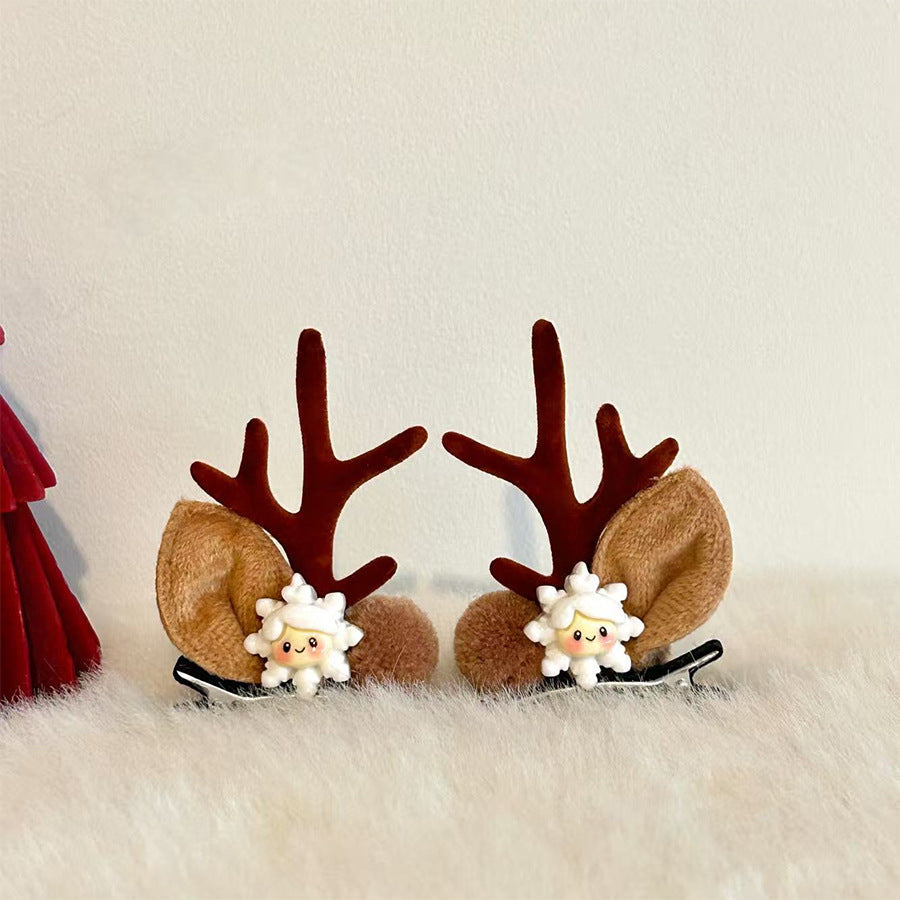 Cute Antler Ears Headband Christmas Hair Accessory