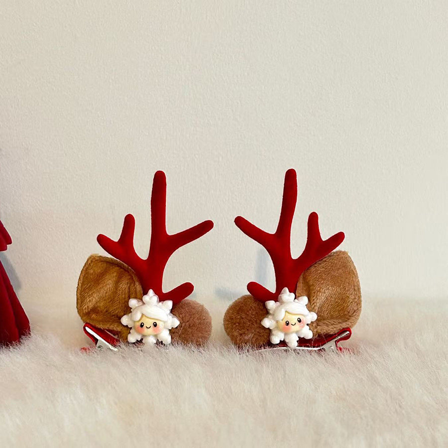 Cute Antler Ears Headband Christmas Hair Accessory