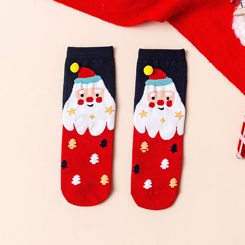 Mid Calf Casual Christmas Socks