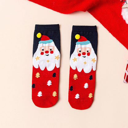 Mid Calf Casual Christmas Socks