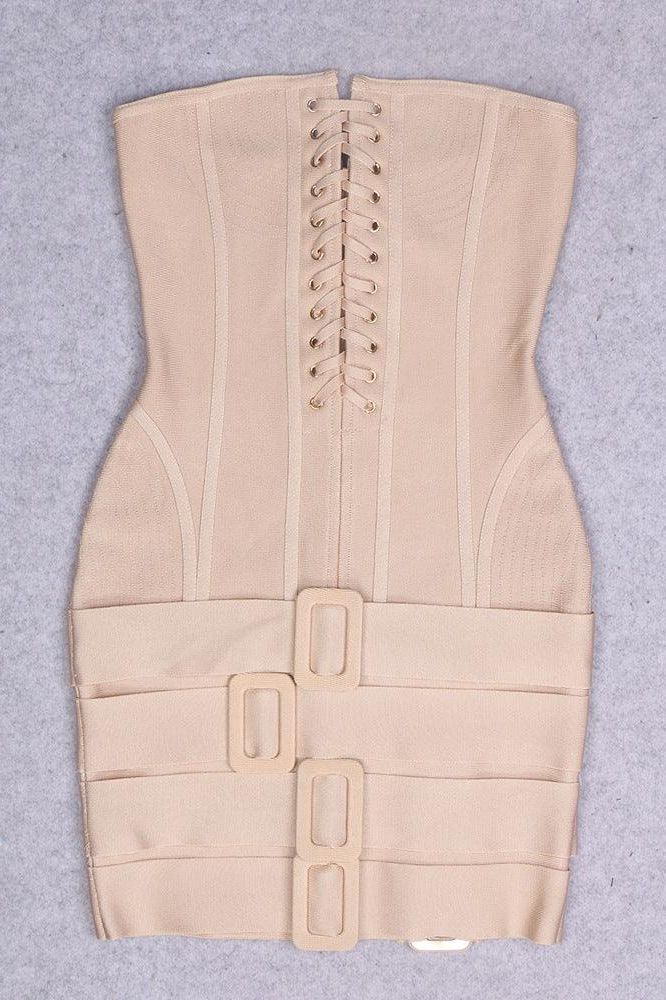 American tube top strap hip bandage dress
