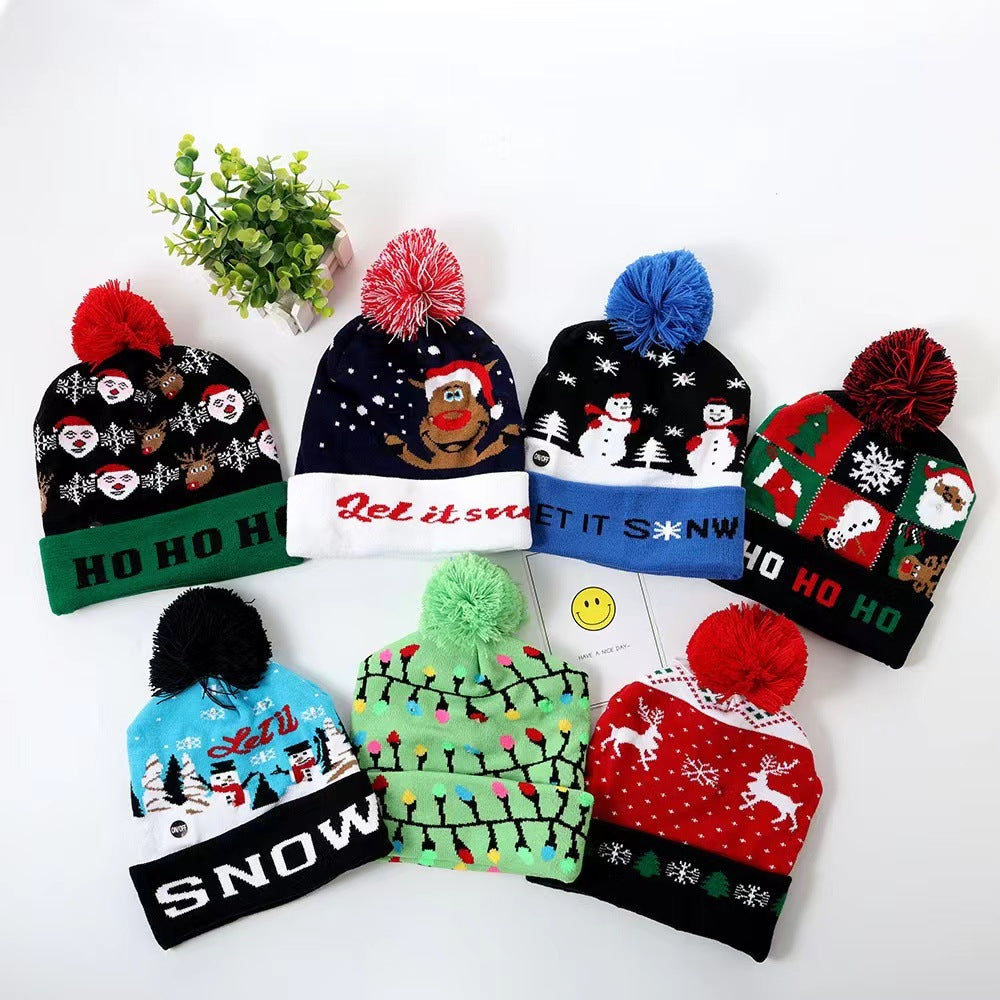LED Light Up Knit Christmas Hat