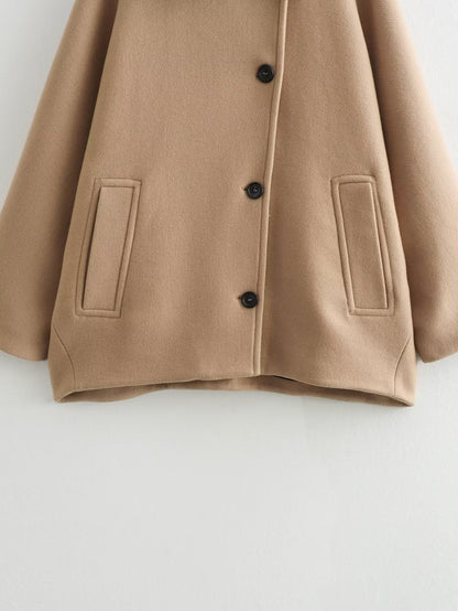 fall fashion trends Autumn and Winter New Loose Overcoat Coat Single-Breasted Mid-Length Top