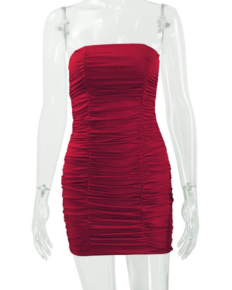 Evlyn Dress - Maroon
