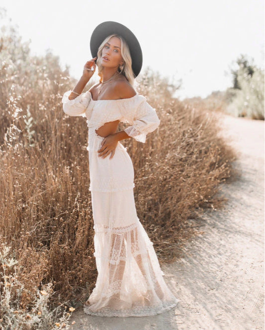 Seychelles Smocked Tiered Maxi Dress -