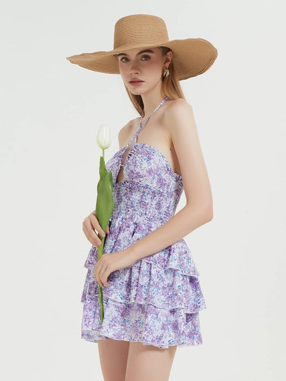 Strapless Waist Short Dress