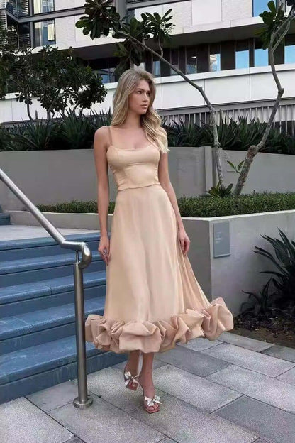 Large Swing 3D Flower A-Line Midi Dress