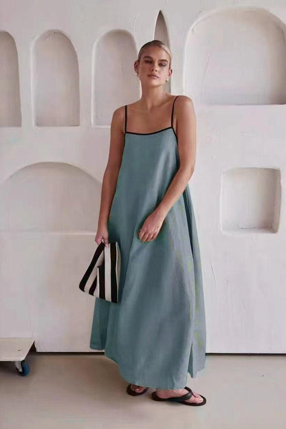 Sleeveless Swing Long Dress