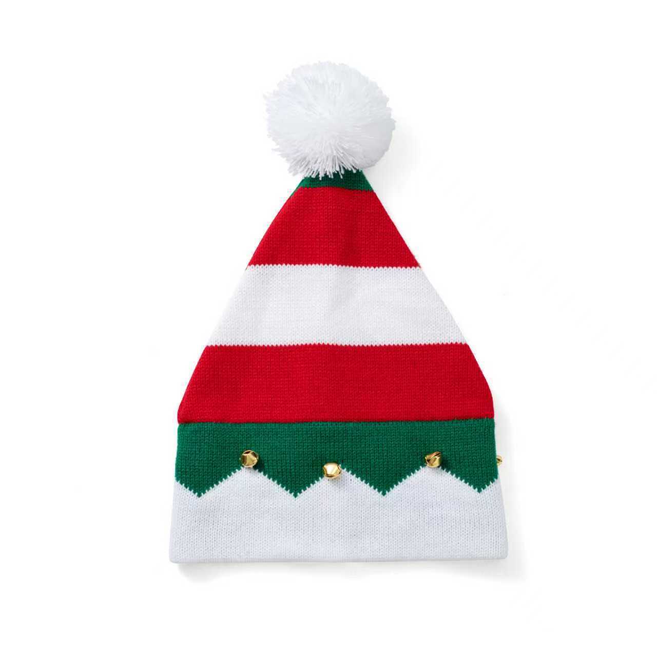 Knit Jingle Bell Beanie Christmas Hat