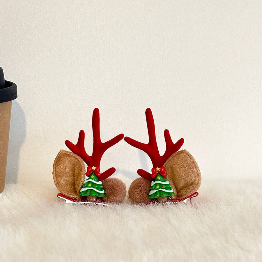 Cute Antler Ears Headband Christmas Hair Accessory