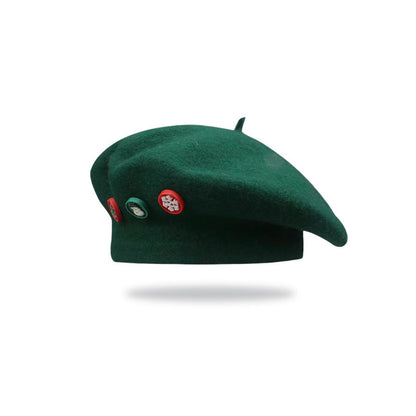 Textured Knit Beret Christmas Hat