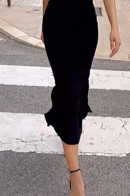 Black and white Long Dress