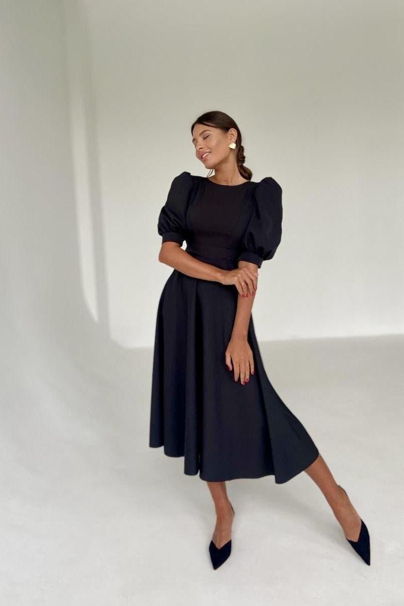 Backless high waist midi dress