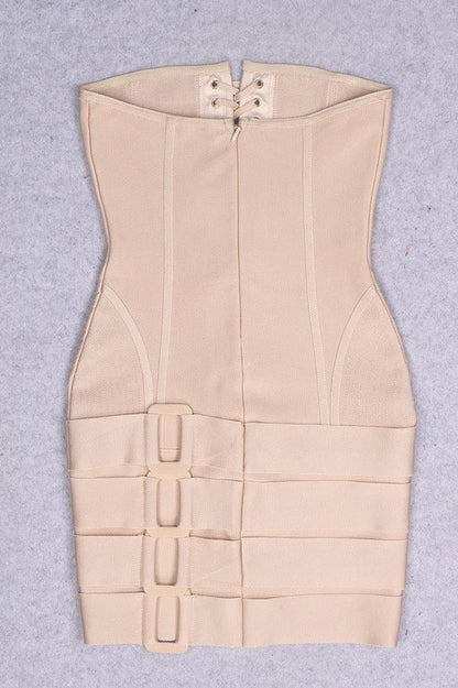 American tube top strap hip bandage dress