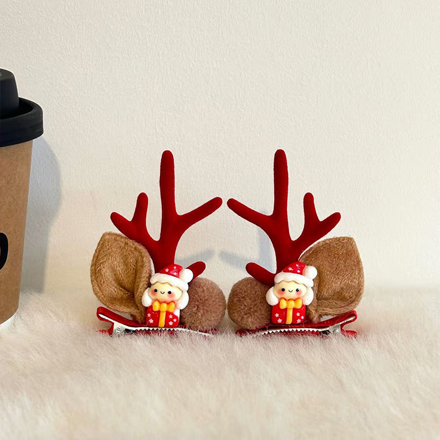 Cute Antler Ears Headband Christmas Hair Accessory