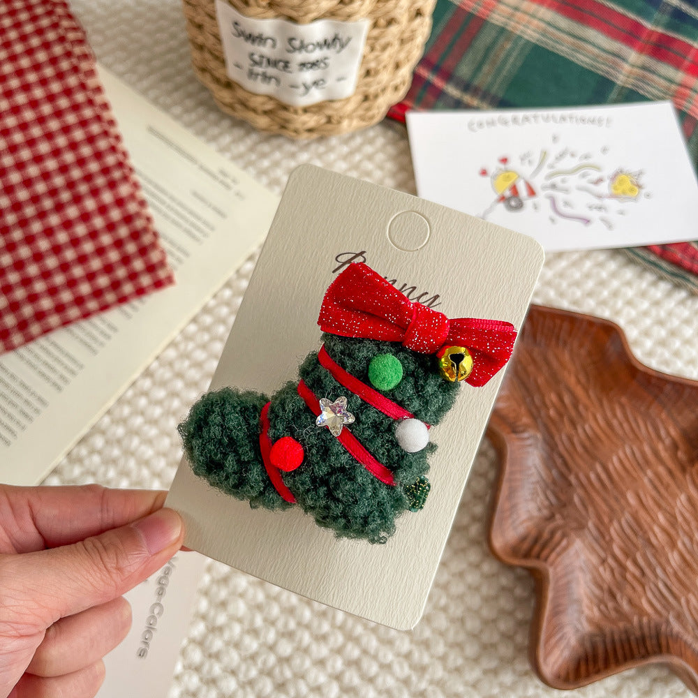 Christmas Cute Cartoon Plush Hair Accessory