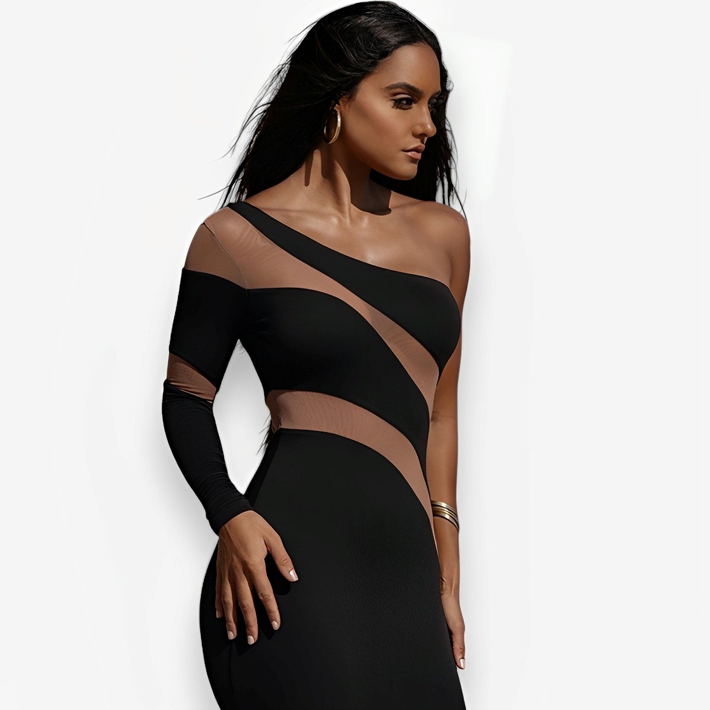 American Transparent bodycon dress