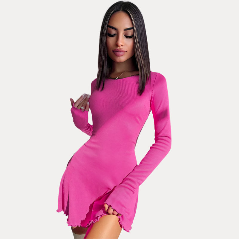 Back strap waist dress