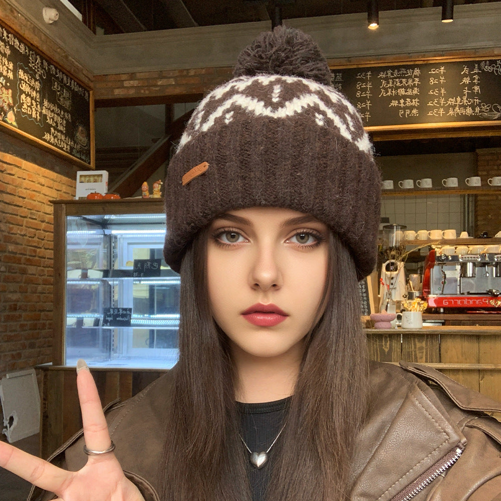 Chunky Crochet Bobble Christmas Hat