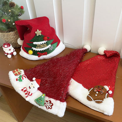Plush Snowman Santa Soft Knit Christmas Hat