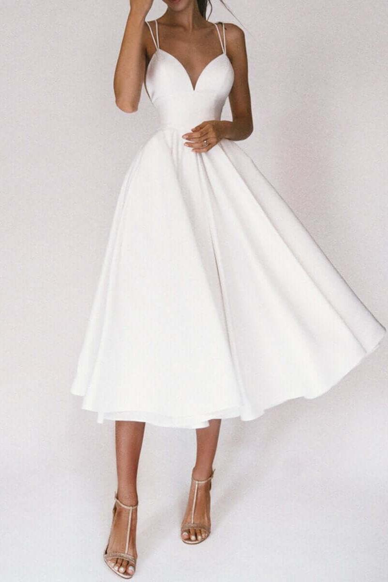 Suspender Swing Midi Dress