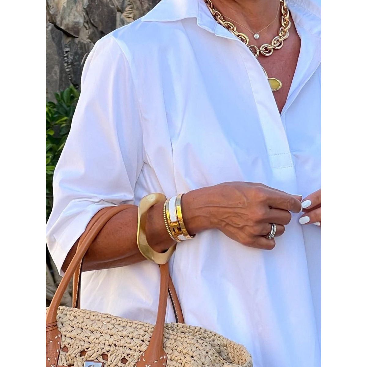 Loose Sleeve A-Line Shirt Dress