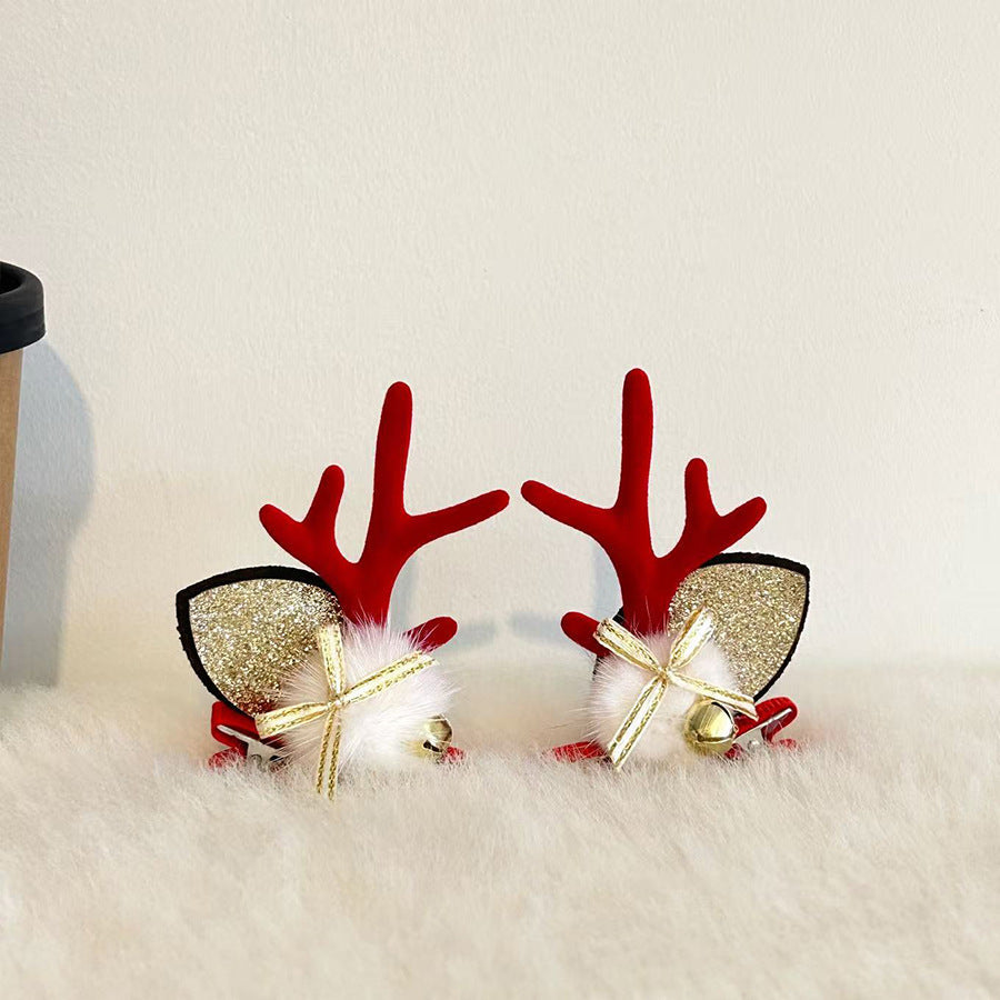 Cute Antler Ears Headband Christmas Hair Accessory