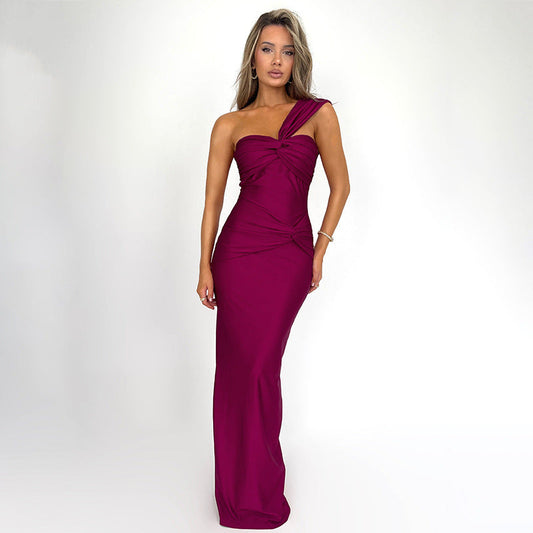 Trapeze Dress - Maroon
