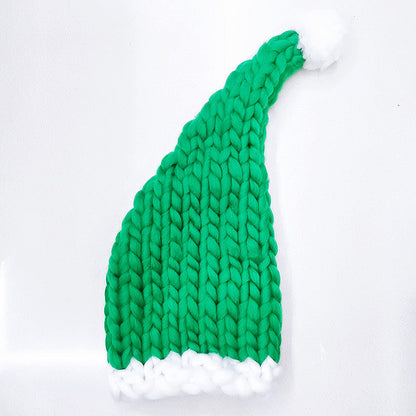 Hand Knit Santa Claus Christmas Hat