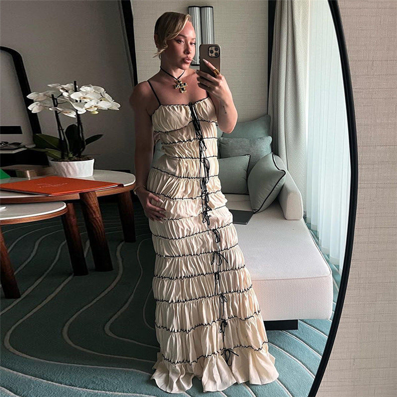 Elida Maxi Dress - Apricot