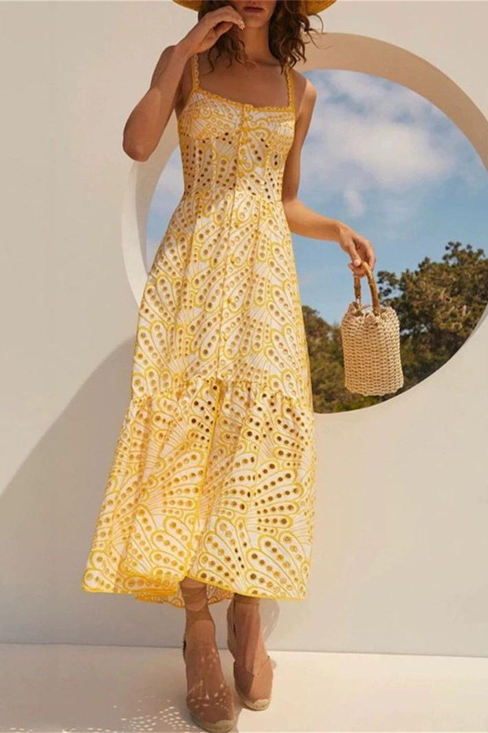 Sling Irregular Fishtail Dress