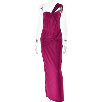 Trapeze Dress - Maroon