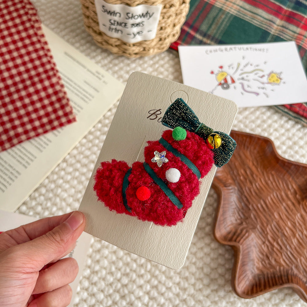 Christmas Cute Cartoon Plush Hair Accessory