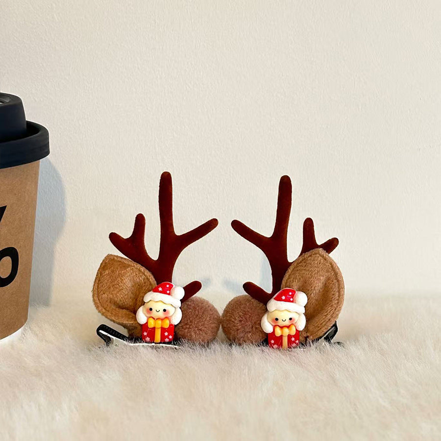 Cute Antler Ears Headband Christmas Hair Accessory