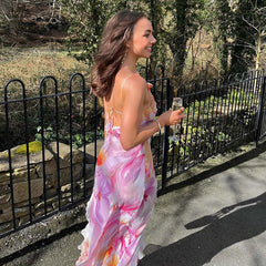 Floral Ruffle Maxi Dress