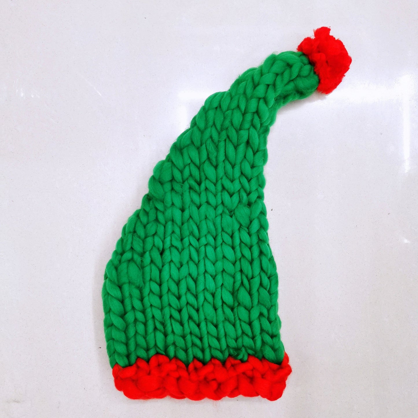 Hand Knit Santa Claus Christmas Hat